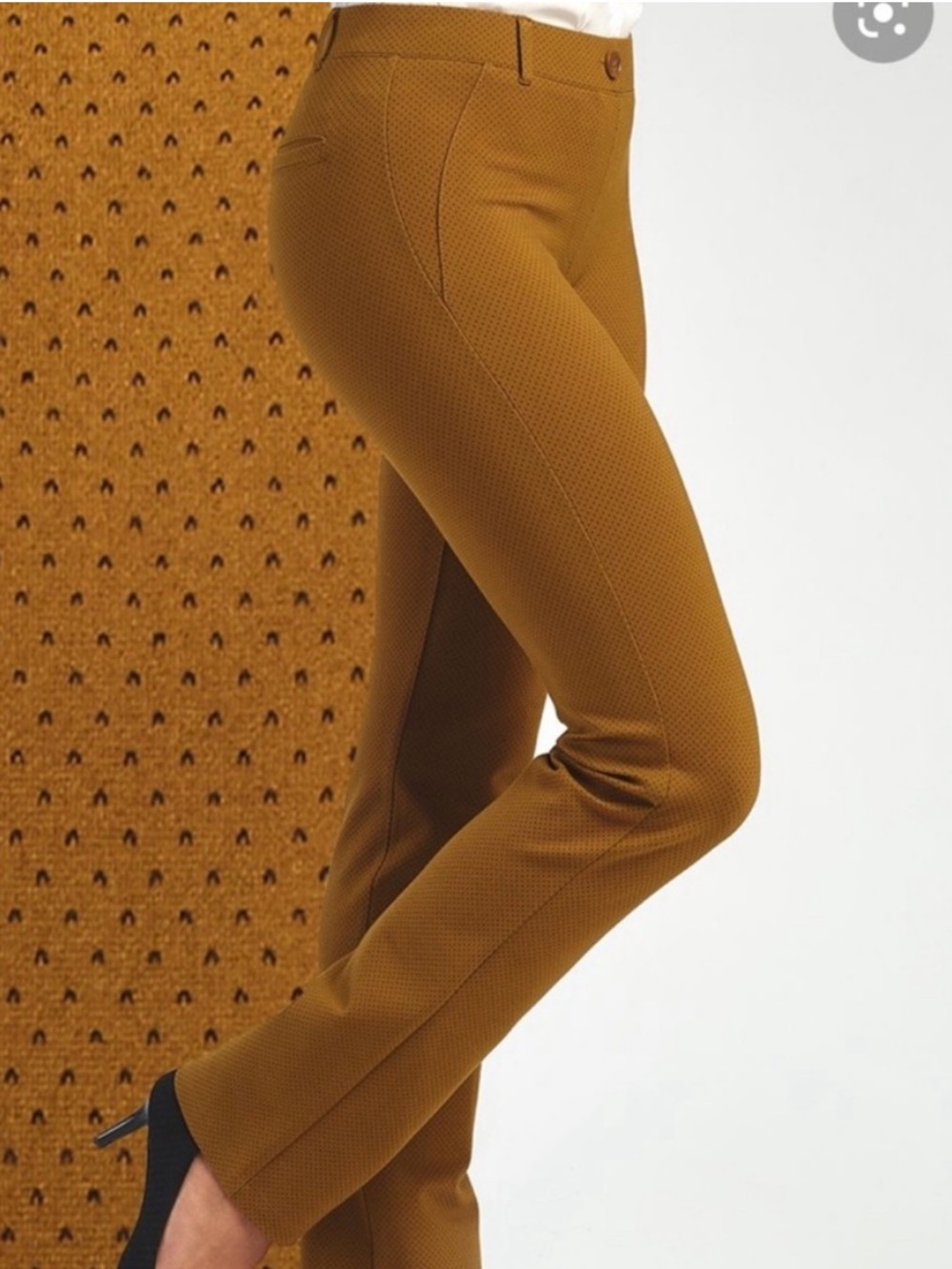 Betabrand Classic DPDY Dress Pant Yoga Bootcut Pant in Toffee | Size Medium